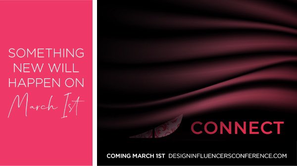 DesignInflConf's tweet image. We’re getting closer... are you design connected? Head to our website to find out more: designinfluencersconference.com #designinfluencerscon