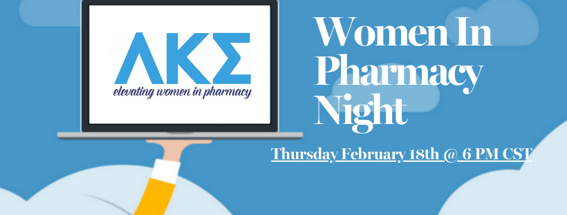 LKS1913's tweet photo. Join us for "Women in Pharmacy Night" on February 18th, 2021 at 6 PM CST! Register now! https://t.co/jOggy6O65Q https://t.co/yC0N8Lg3JN