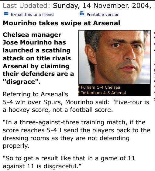 RT @FootyHumour: Throwback to when Mourinho said this about Arsenal after they won a game vs Spurs 5-4 https://t.co/A1ViMWvt4T