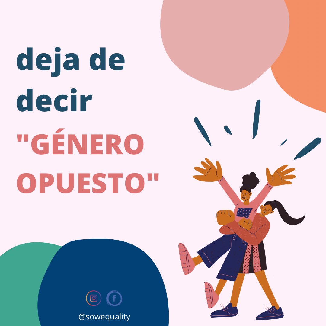 sowequality's tweet photo. Somos diferentes pero nos complementamos🙌🏻💜🤍 #sowequality #genderequality #equidaddegenero https://t.co/rXYvdQS7xU