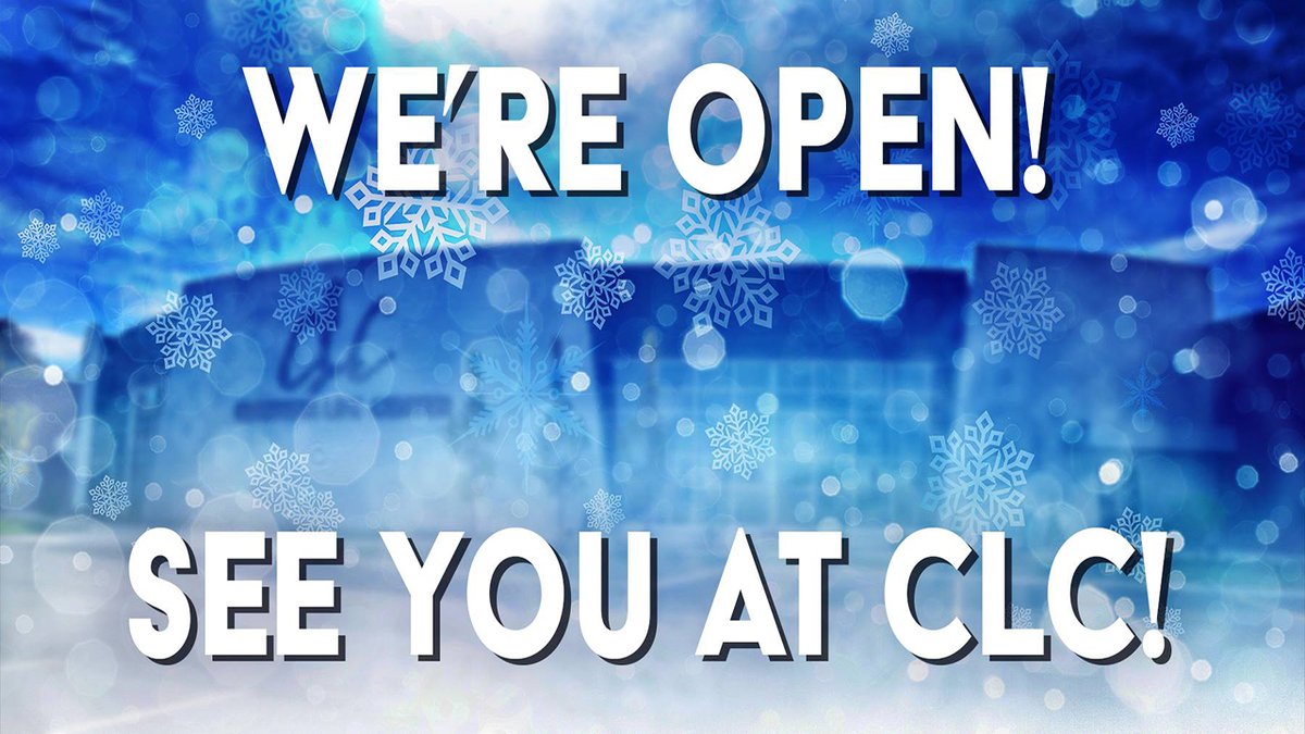 Yep . . . snow or no show . . . we're open! We'd love to see you tonight. Just make sure to leave a bit early . . . and drive careful!