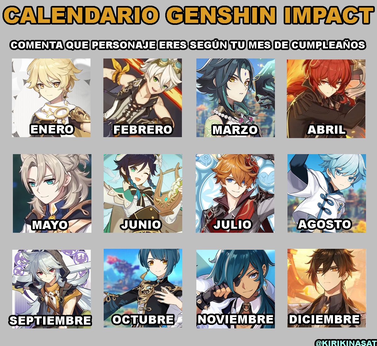 Cumpleaños anime de Mayo ¡El calendario más completo!