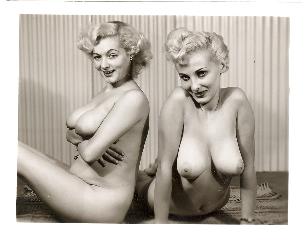 Donna Mae "Busty" Brown (right), 1950s.