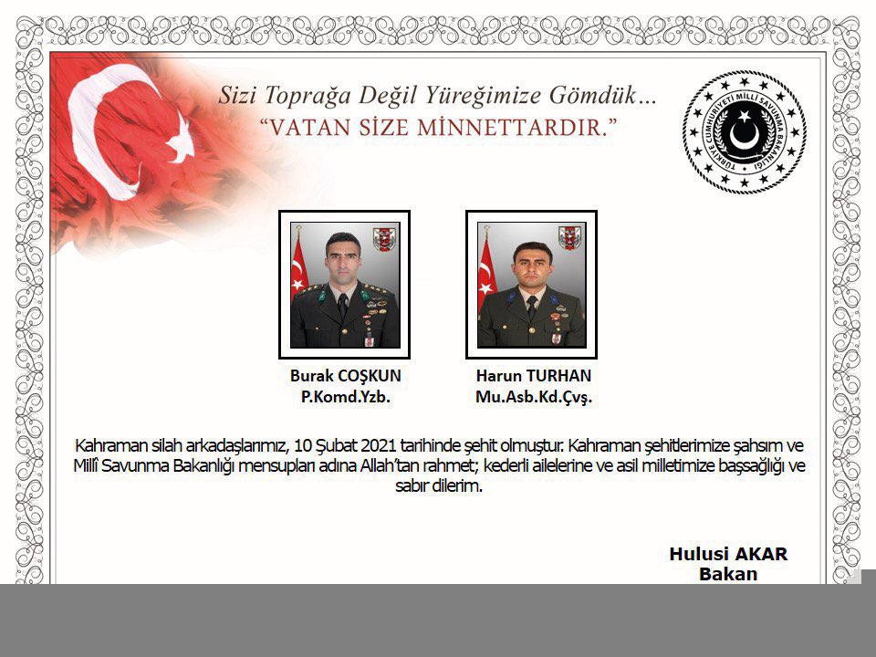 mnuri09's tweet photo. 🇹🇷 Ruhlarınız şad olsun 🇹🇷 #GaraPKKyaMEZARolacak https://t.co/uk20I3FUzc