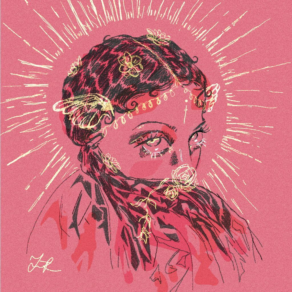 sonhdon's tweet image. “agape, goddess of divine love”, last years piece