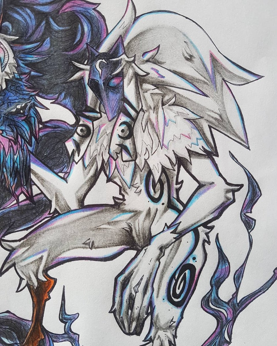 _4inja_'s tweet photo. >🐺🐑<
Kindred.

- #kindred #draw #drawing #ink #colors #fanart #artist #riot #jungle #jng #coolstyle #cool #tattoo #leagueoflegends #lol #wolf #mask #support #supportheartist #art #artlol #videogame https://t.co/zXjYG0YBKp