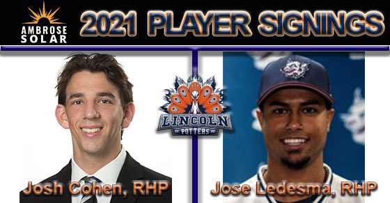 Lincoln Potters🦚 (@lincolnpotters) on Twitter photo Ambrose Solar 2021 Player Signing!
These 2 attended high school just 30 min apart in NJ & are both equipped w/ mid 90’s fastballs!
Josh Cohen RS FR RHP - No. 2 Ranked (NJCAA D3) @Bergen_Baseball
Jose Ledesma RS JR - No. 4 Ranked (NAIA) <a href="/STU_Baseball/">STU Baseball</a>
#AmbroseSolar #PotterUp Ambrose Solar 2021 Player Signing!
These 2 attended high school just 30 min apart in NJ & are both equipped w/ mid 90’s fastballs!
Josh Cohen RS FR RHP - No. 2 Ranked (NJCAA D3) @Bergen_Baseball
Jose Ledesma RS JR - No. 4 Ranked (NAIA) <a href="/STU_Baseball/">STU Baseball</a>
#AmbroseSolar #PotterUp
