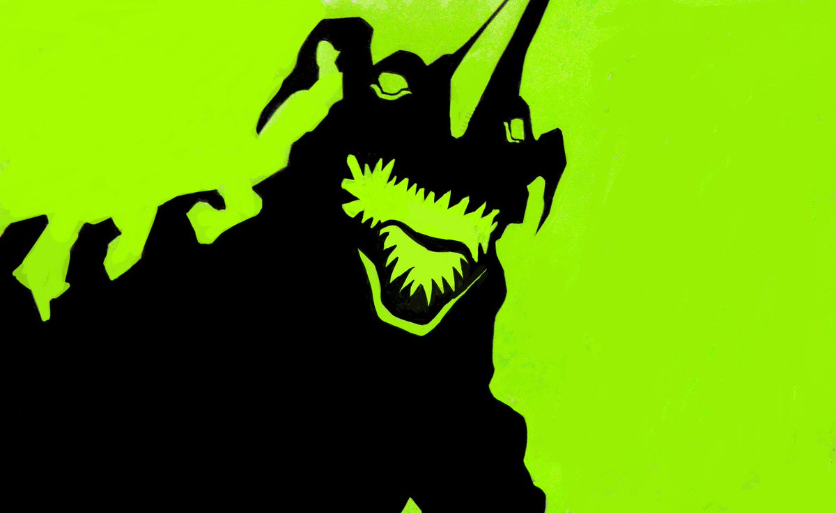 ウルトラマンの怪獣を影絵っぽくしました いや 作業がめんどいヤバイw まだ セブンのイラスト