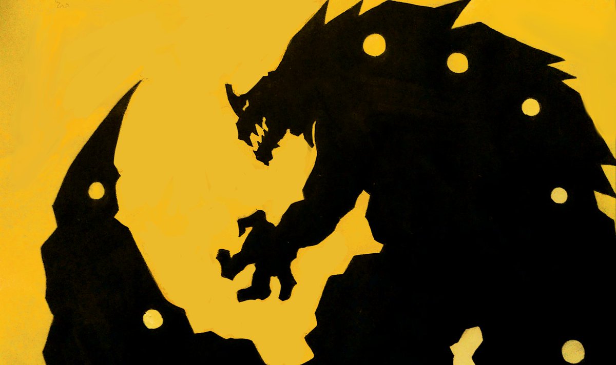 ウルトラマンの怪獣を影絵っぽくしました いや 作業がめんどいヤバイw まだ セブンのイラスト