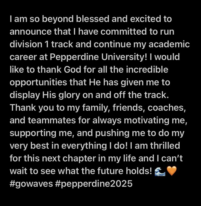 #gowaves #pepperdine2025 
<a href="/govalortrack/">Valor Track & Field</a> @PeppXCTrack <a href="/KulaPerformance/">Kula Sports Performance</a> <a href="/CoachBufton/">Bill Bufton</a> <a href="/ColoradoTrackXC/">MileSplit Colorado</a>