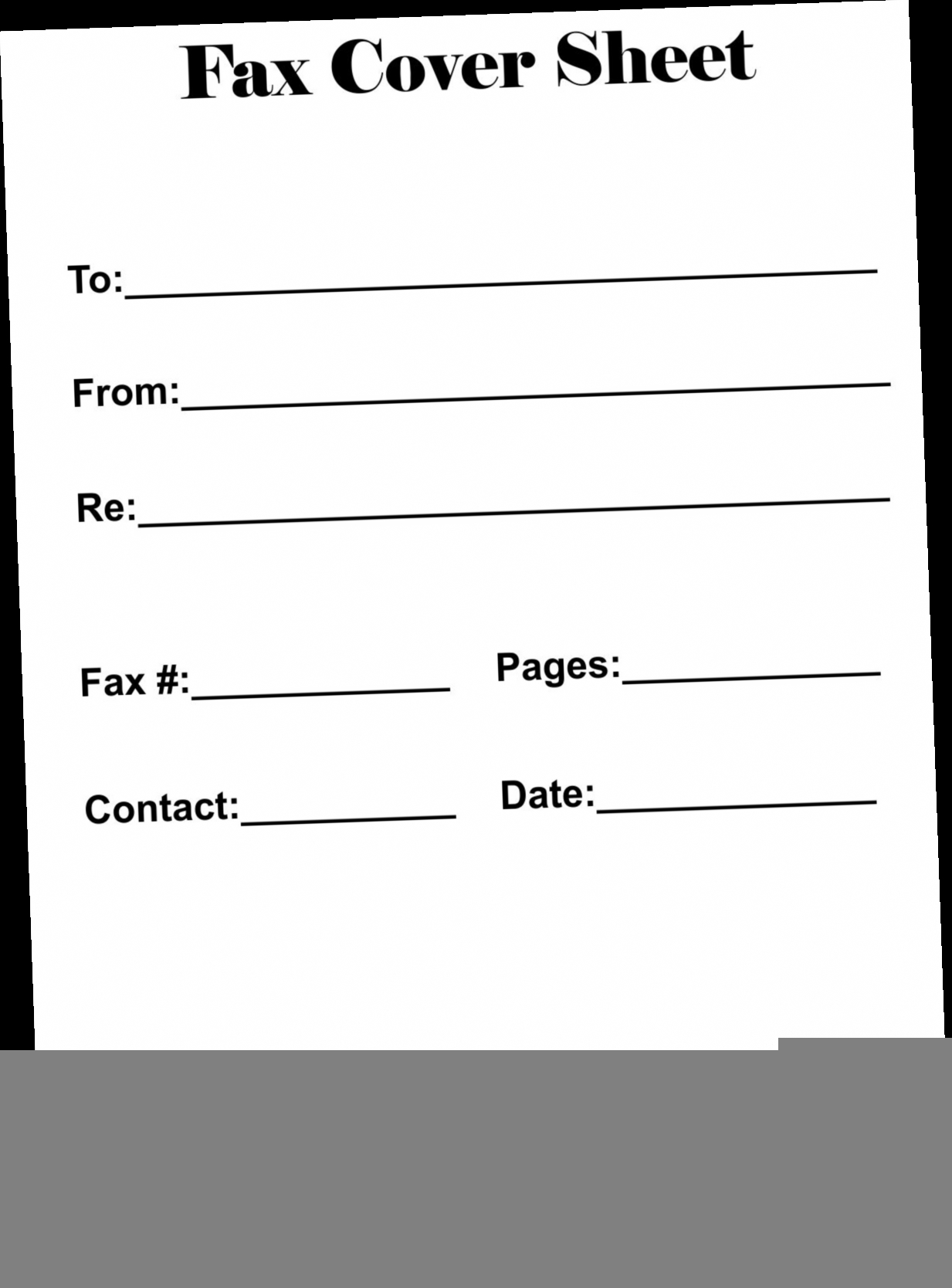 fax cover sheet fax cover sheet download free pdf / X for Free Printable Fax Cover Page Template