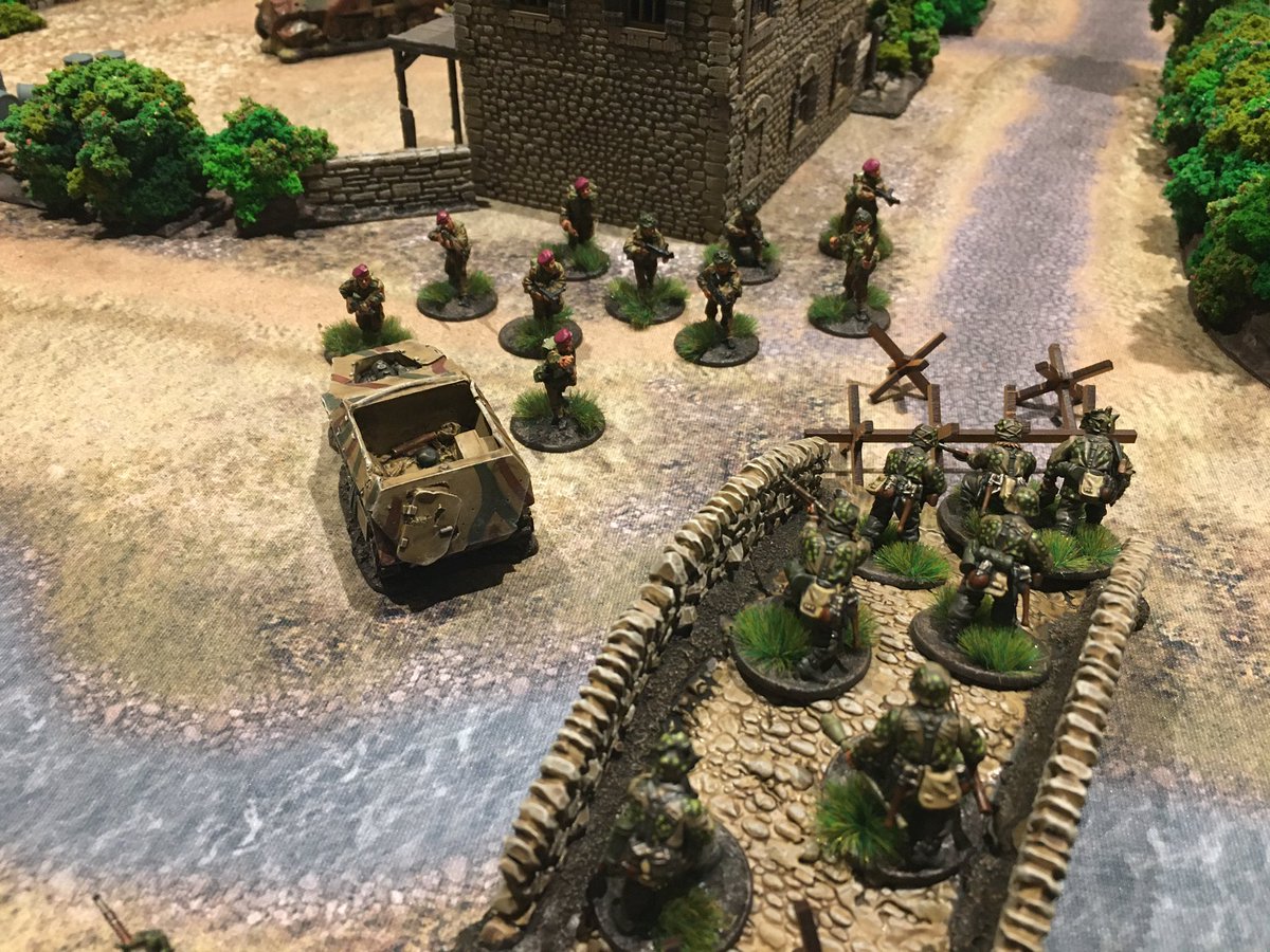 From the carnage of the lane way, a lone PzGrenadier section did (briefly) seize their objective (stone bridge) before coming under another hail of ferocious British rifle fire from all sides, which ultimately wiped them out, firmly securing the position for 6th Airborne forces.