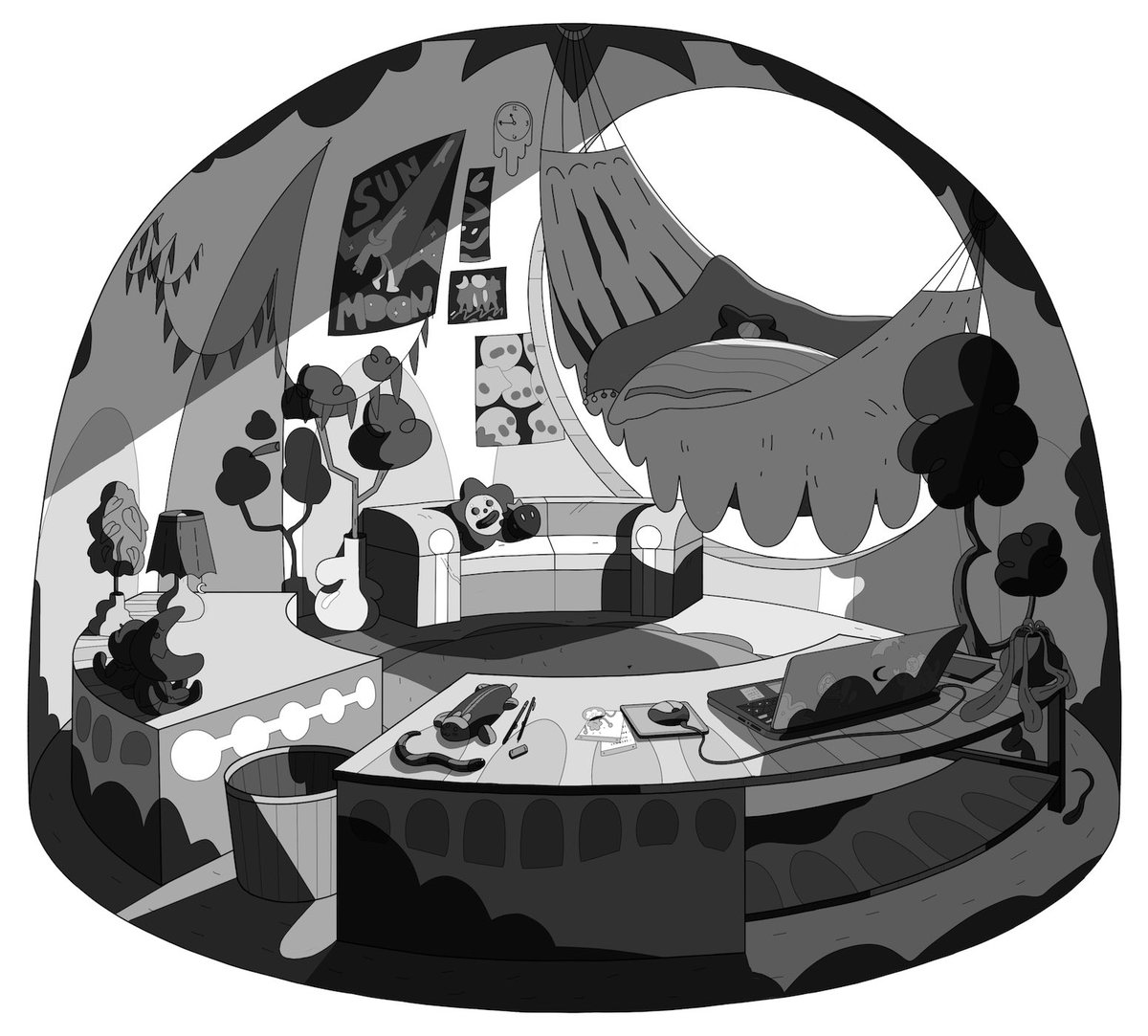 sunny's gumdrop room! ☀️?
#backgrounddesign 