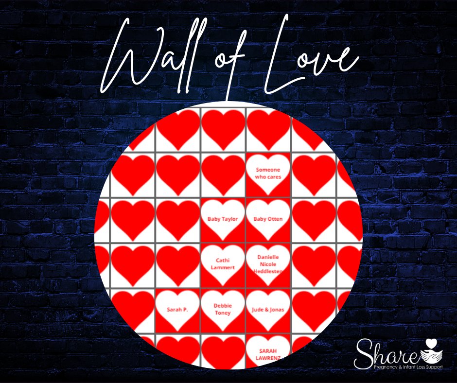 This Valentine's Day help us fill our Wall of Love! Donations include a special message, in honor or memory of a loved one, or simply tell someone you love them… You can even send their heart as an eCard! Visit givinggrid.com/share/

#walloflove #griefsupport #nationalshare