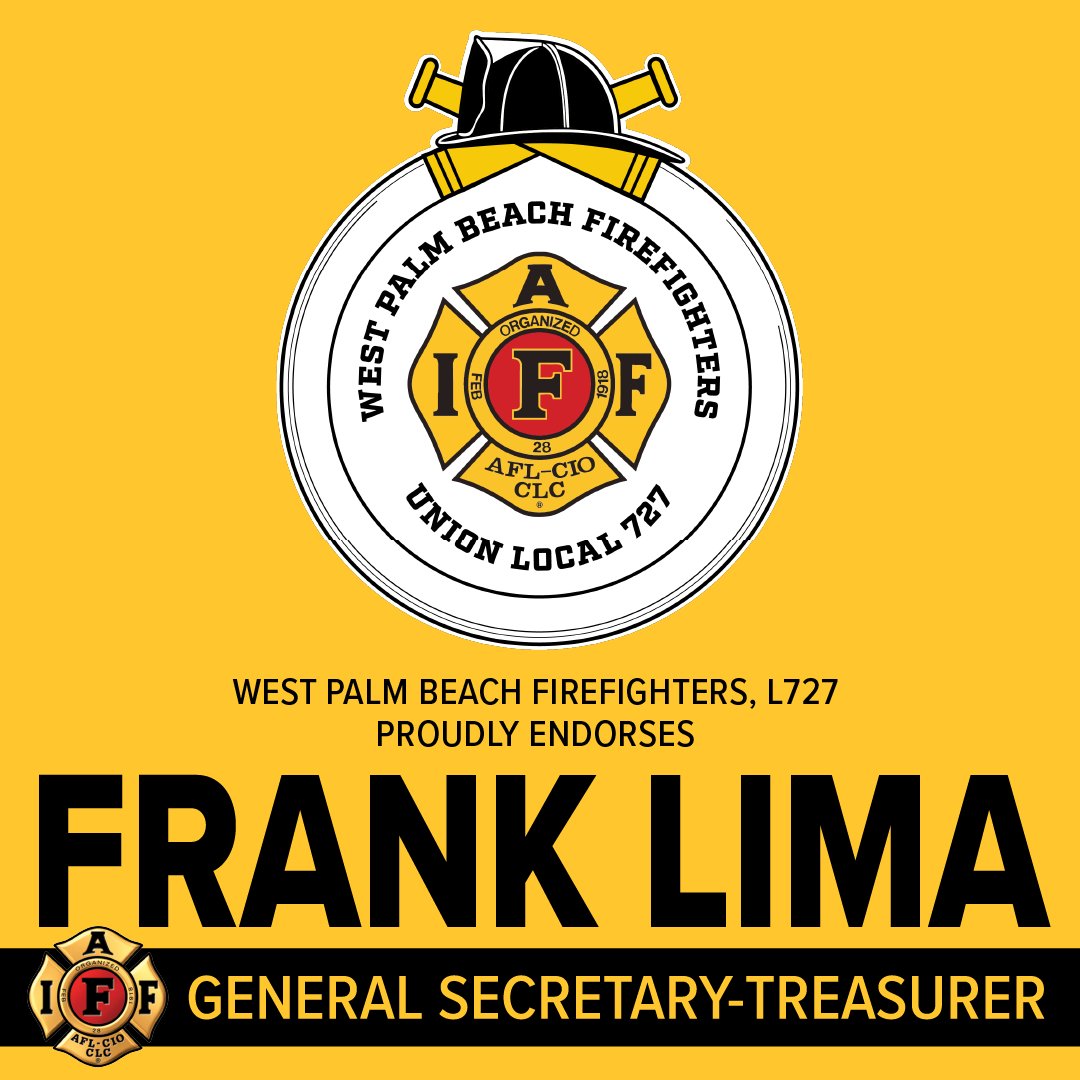 Thank you #IAFF Local 727, West Palm Beach Firefighters for joining the Unite, Fight, &amp; Organize campaign. I'm humbled by your support &amp; will work every day for our members in Florida, across the US &amp; Canada as #IAFFGST. #limaforgst #unitefightorganize #overtime 🥊