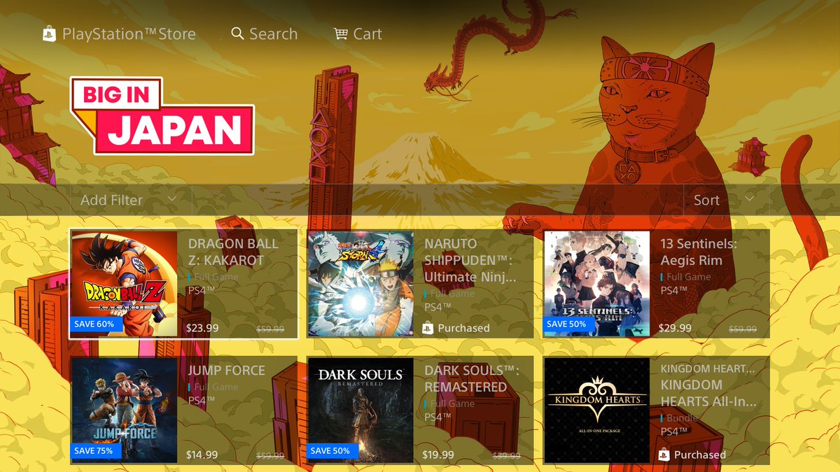 Goddess_Maxwell's tweet photo. Theres a 'Big in Japan' sale on PSN store.
Sadly i already have most the games that interest me.
#PSNsale #PS4share https://t.co/hLKMSd4HDf