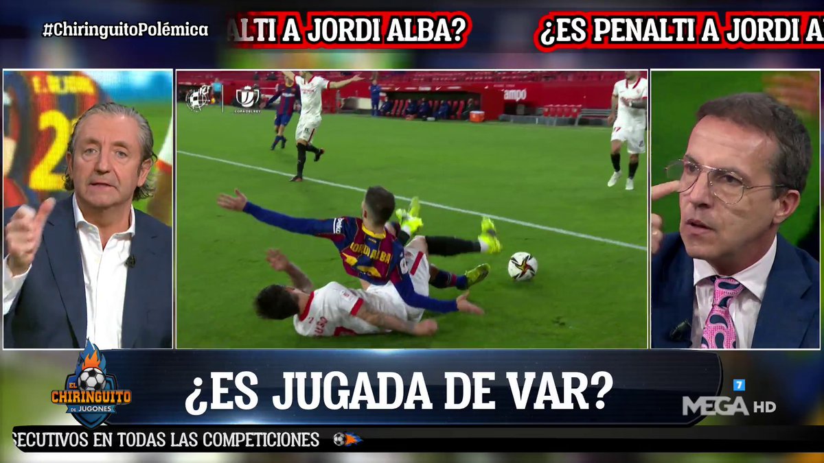 📊¿Es PENALTI a JORDI ALBA? ¡Participa! #ChiringuitoPolémica 

🔁RT: SÍ
❤️MG: NO