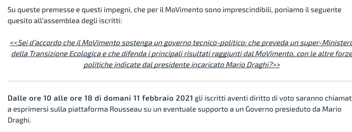 In un paese civile l’estensore del quesito referendario che domani verrà proposto ai militanti grillini verrebbe arrestato e processato per circonvenzione di incapaci. E partecipanti al voto sottoposti all’ascolto incessante e ad altissimo volume degli audiolibri di George Orwell