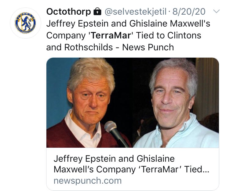 6/ Many similarities to Terra/Mar: Epstein, Ghislaine, Clinton, Rothschilds - under the guise of a charity.But Pepsi has no ties to... oh wait, Pepsi is neck-deep in Child slavery & exploitation, & have been called out for their role in “Conflict Palm Oil”.