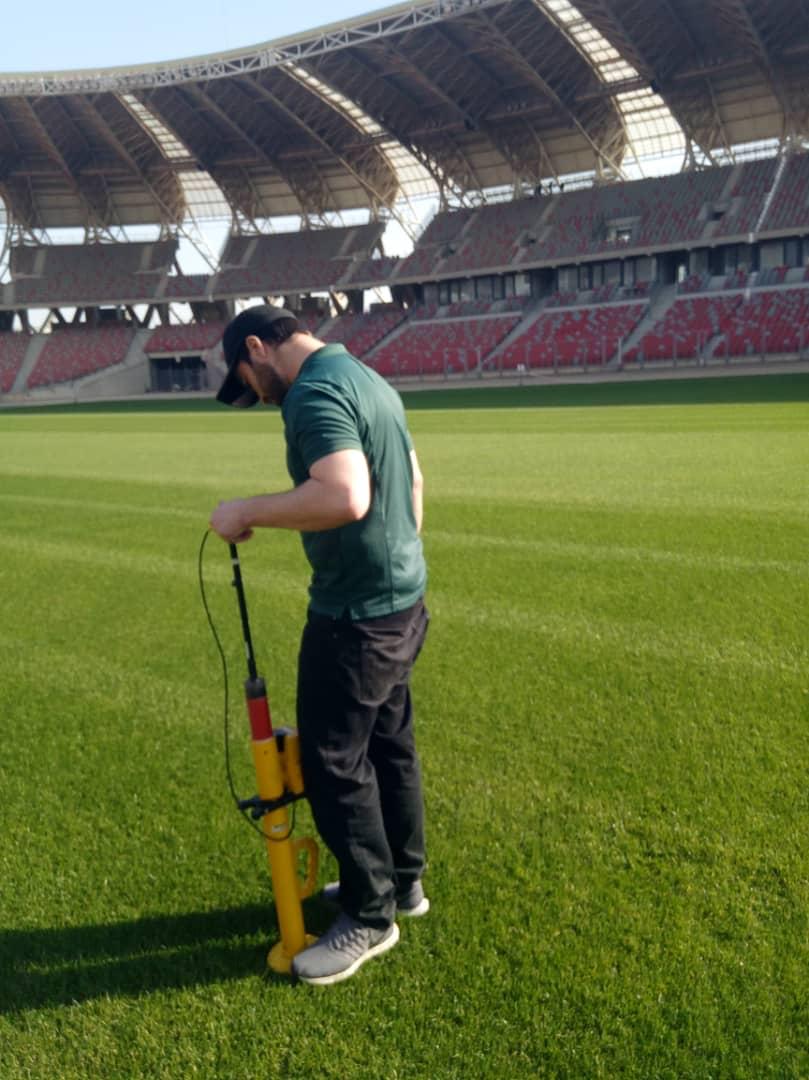 ProPitch_'s tweet photo. The Grand Stade in Oran, Algeria is 2021’s first African ProPitch 5 star pitch. ProPitch’s agronomist and turf consultant Ian Craig recently visited the stadium where the 
@NG_AirFibr pitch was in great condition.  #quality #5star #football #stadiums #africa https://t.co/g4MKlc3aUR