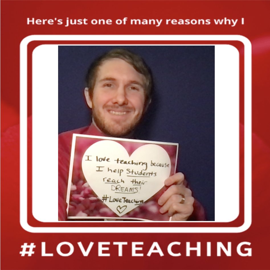 I #LoveTeaching because I can help my students reach their dreams! Why do you #LoveTeaching? #NTOY2021 @CCSSO