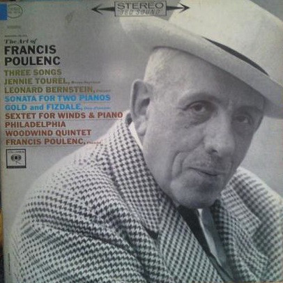 Fred Plaut's wife was the soprano Rose Dercourt, who happened to be a close friend of Francis Poulenc. So his LP cover photo from 1963 has the intimacy of family friendship.