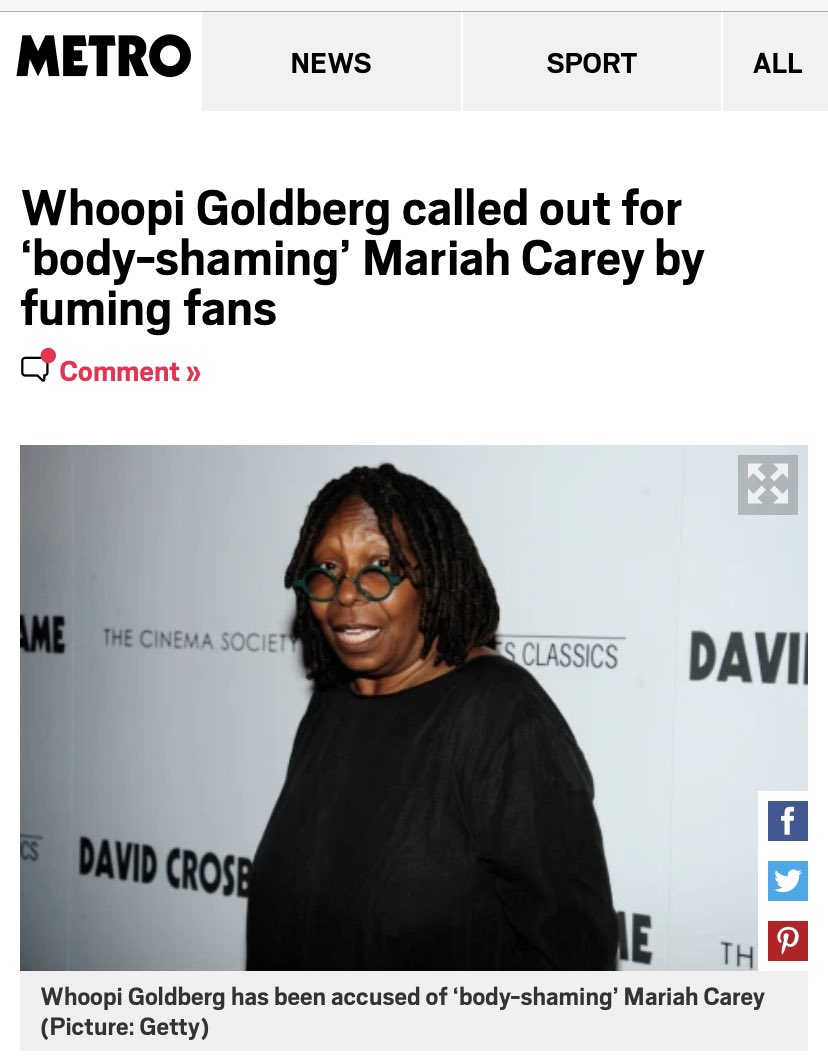 They body-shamed Mariah Carey