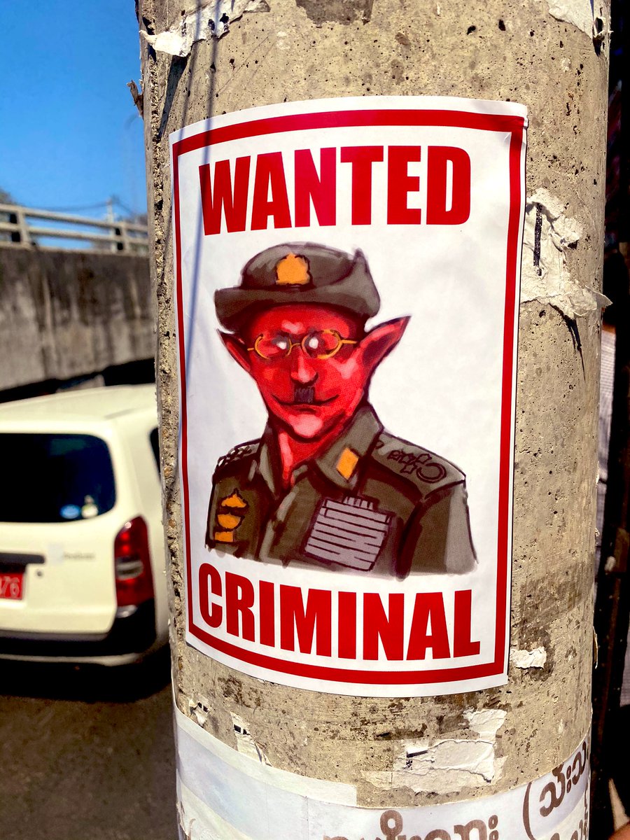 SoeMinPyaeOo's tweet photo. Wanted Criminal👎🏻  #WhatsHappeninglnMyanmar #militarycoupinMyanmar https://t.co/pobEKeL3lR