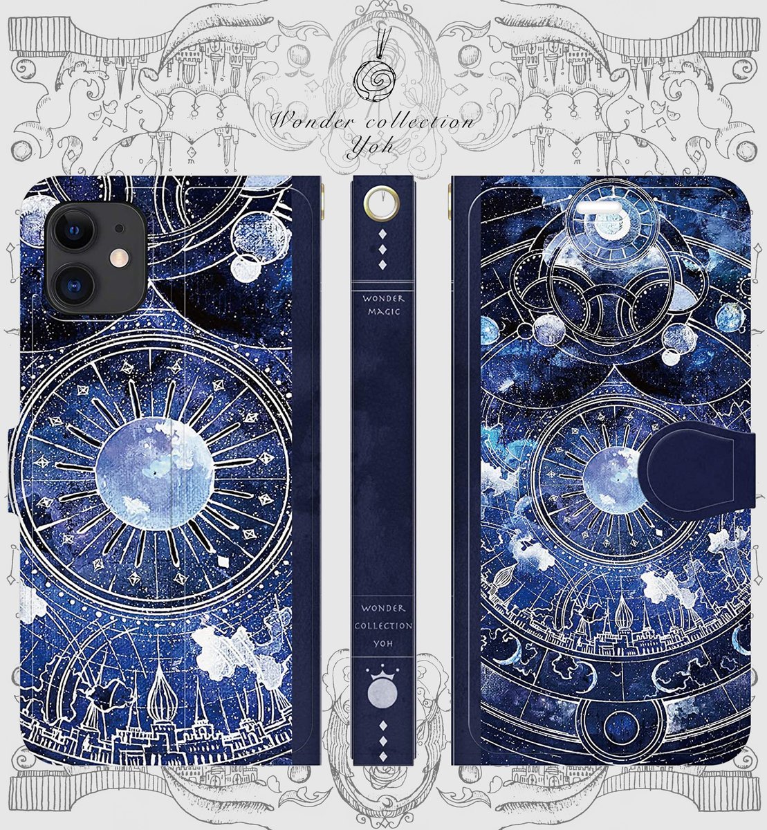 wonder_yoh's tweet photo. ♢月時計のスマホケース♢

本日より各サイトに順次掲載致します🌙 https://t.co/Xv8akn9SOk