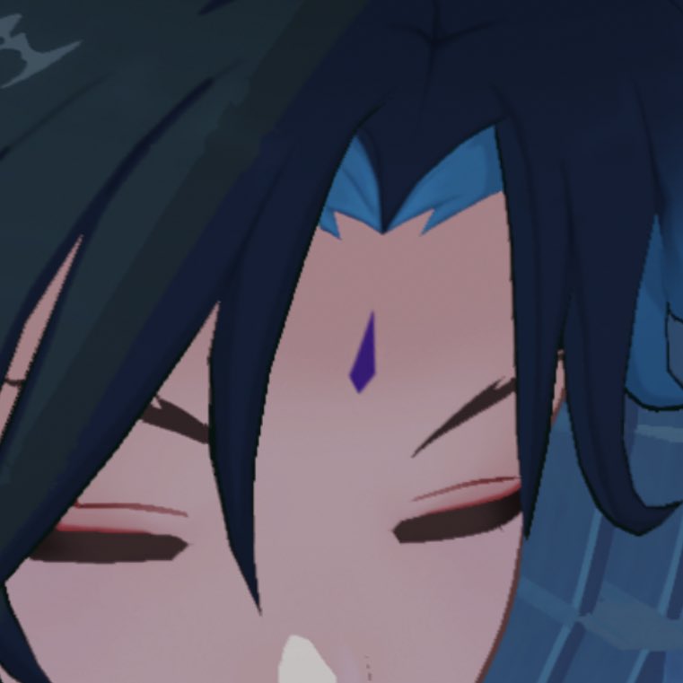 the mark on his forehead