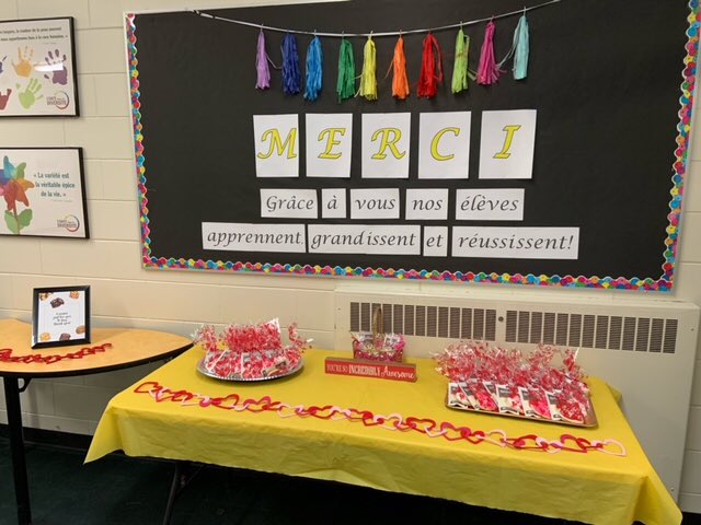 evbpac's tweet photo. EVB PAC used Staff Appreciation week as just another reason to show Van B staff how much they mean to our school community! Thank you for all you do every day! 🥰❤️ https://t.co/d8DwLCTv9a