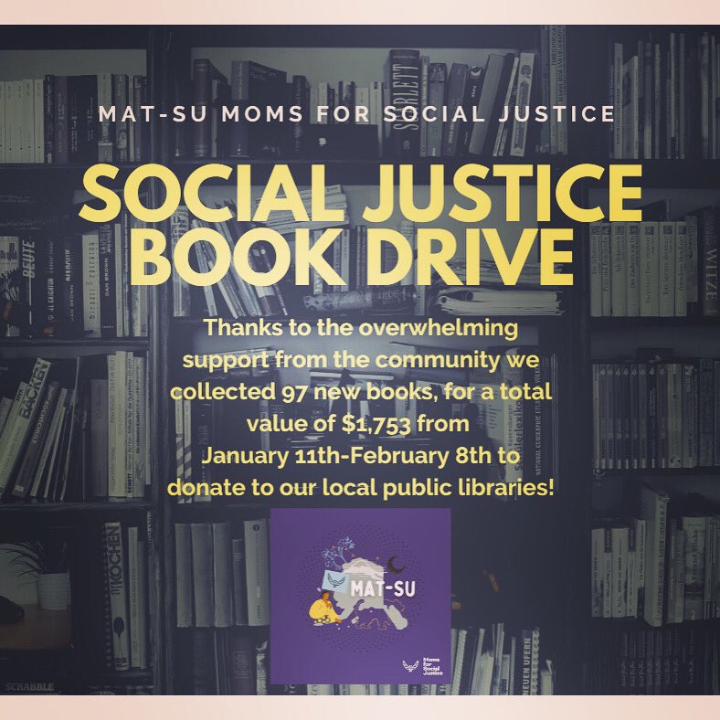 So many social justice books for our libraries! Many thanks to everyone who donated 💜 📚