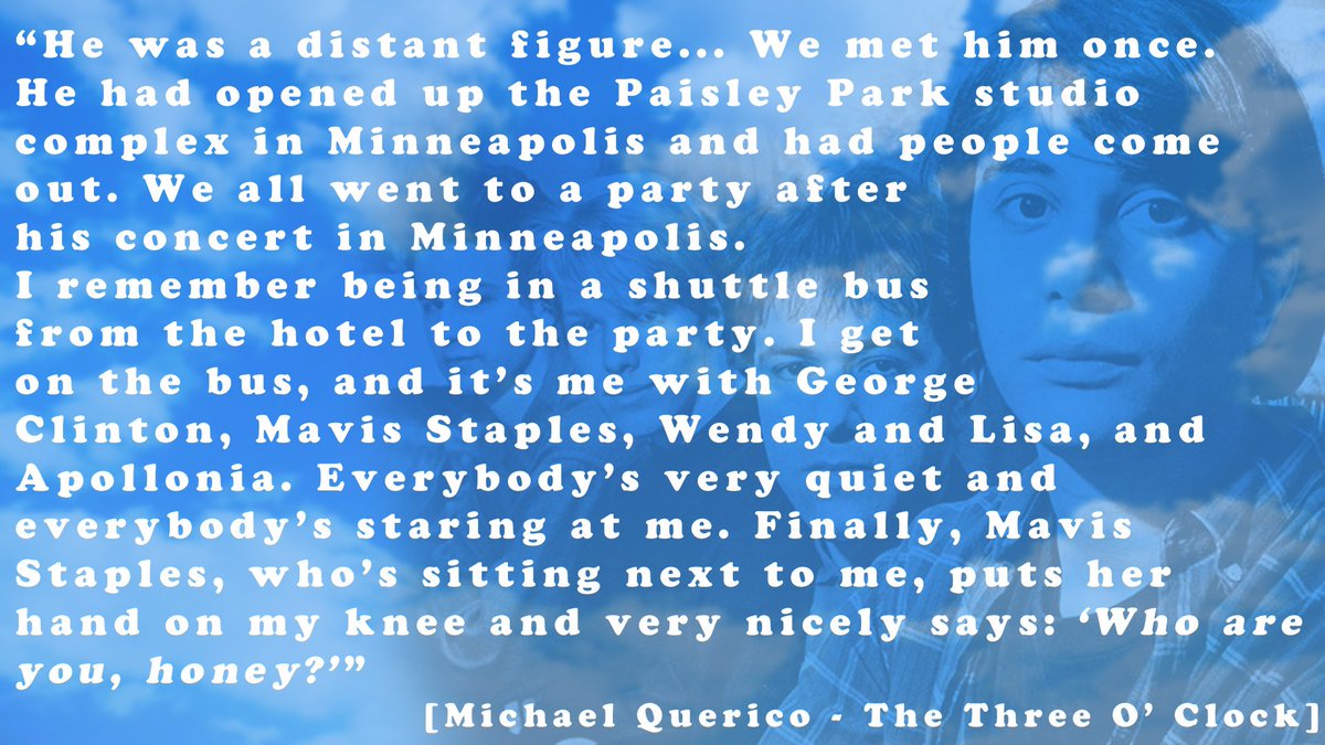 The thumbnail quote below has Querico recalling the one time he met  P.I can imagine him quietly sitting on that bus & just looking around like the new kid at school & thinking WTF am I doing here.. do I belong  @MichaelQuercio care to chime in?[Querico on meeting P ]