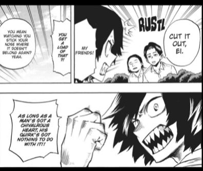 Bakugo was introduced to be a cynic (yeah ik  @dynatheories lip service thread was Amazing but he wasn't introduced to us as a lair) while Kirishima was introduced to be very idealistic