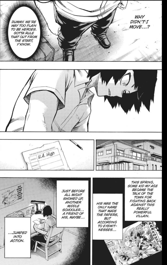 Bakugo was praised and uplifted by everyone, parents, teachers, pros. While Kiri was just seen as the average Joe