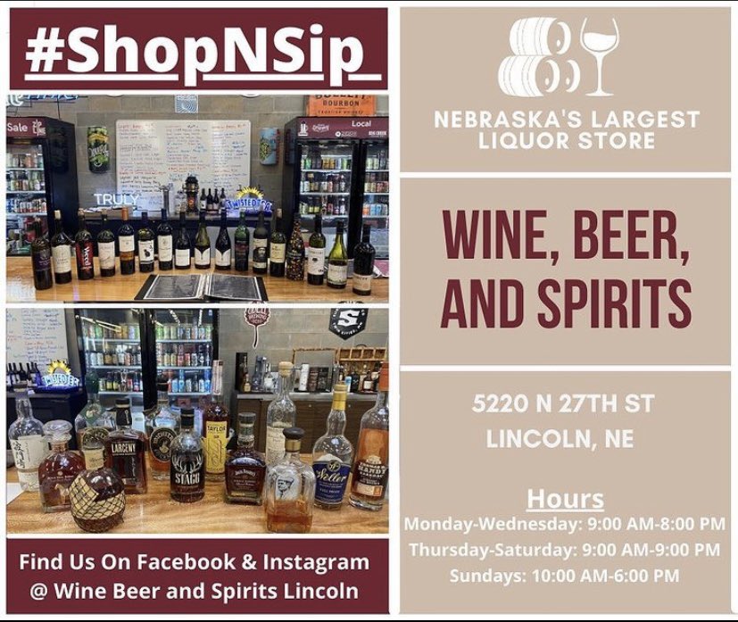 WBSLincoln's tweet photo. Here to help you navigate the wide world of liquor! Come Shop N’ Sip with us at THE Largest Liquor Store in Nebraska 🍻 https://t.co/XlO3AkoXpG