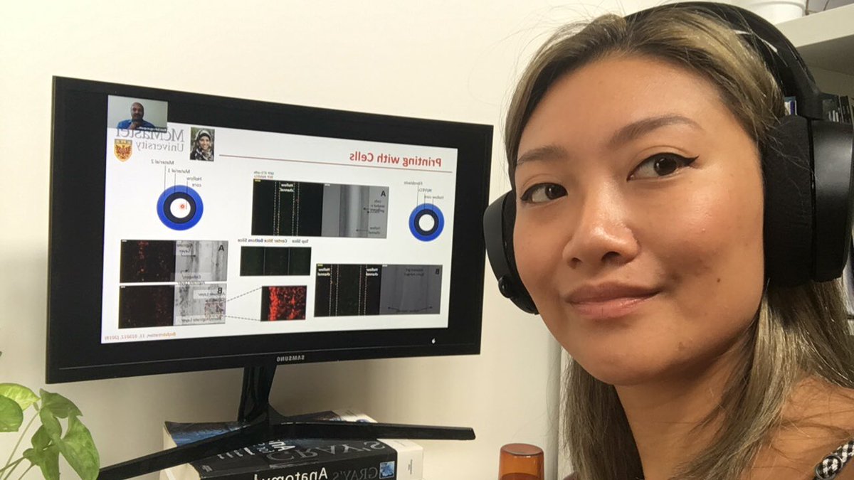 3. Gotta take some time to keep up to date with the literature! Watching a  @GFoodInstitute seminar featuring Dr. Ravi Selvaganapathy from  @McMasterU on cultivated whole cuts of meat without scaffolds. I have so many open tabs (currently 43!!) of things to read and watch 