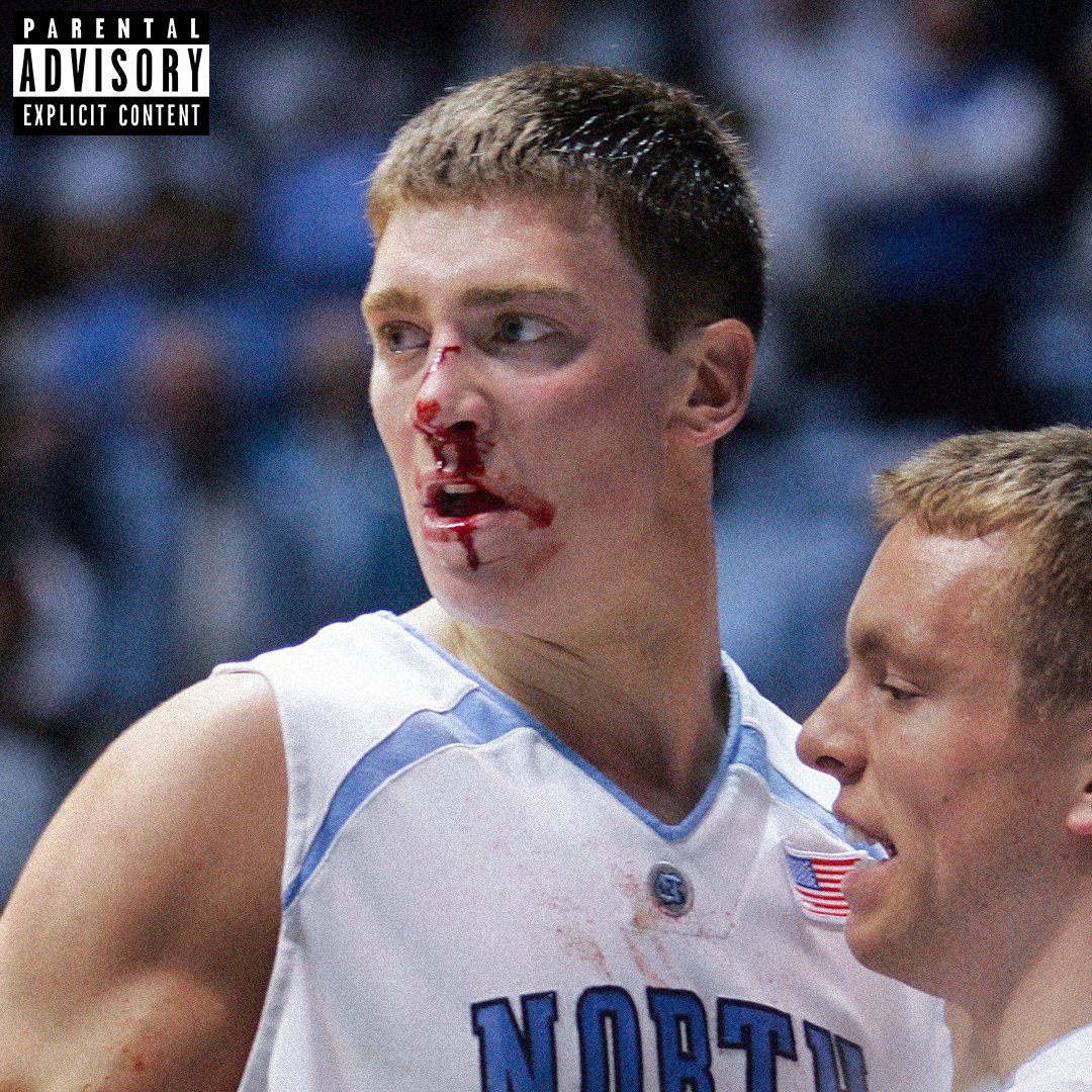 tyler hansbrough bloody nose