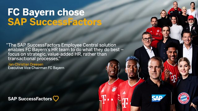 melie22's tweet photo. @FCBayern has successfully implemented SAP SuccessFactors Employee Central solution. See why Germany's top football club chose SAP SuccessFactors to achieve wins across the business: https://t.co/Ekctiau9lY https://t.co/C234vo1eTv