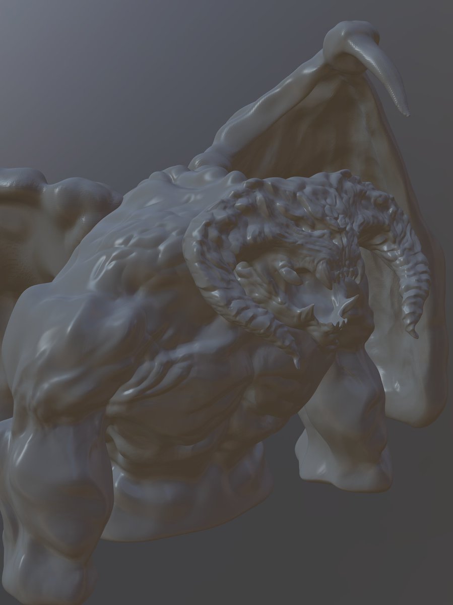JacobMiltSmith's tweet photo. So I recently got the @nomadsculpt app, and thought I'd try some sculpting! Not bad for a guy who hasn't sculpted 3d for a number of years! #nomadsculpt #sculpture #3dsculpting #art #artoftheday #artwork #artist #utahartist #lotr #lordoftherings #balrog #balrogofmorgoth https://t.co/8Qi8i8xhut