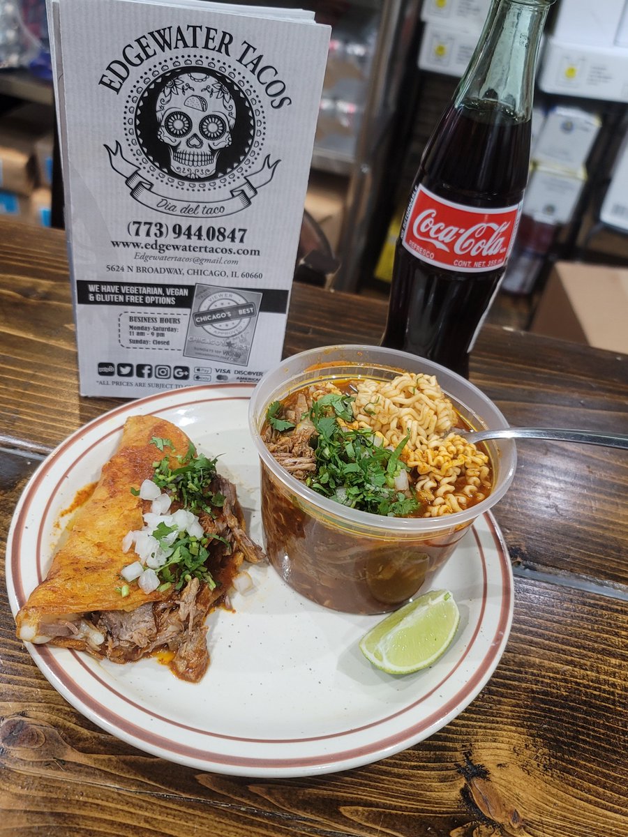 EdgewaterTacos's tweet photo. FREE DELIVERY w/$15MIN
Try our Spicy Beef Birria Ramen &amp; Quesabirria https://t.co/OOg48MWpD4