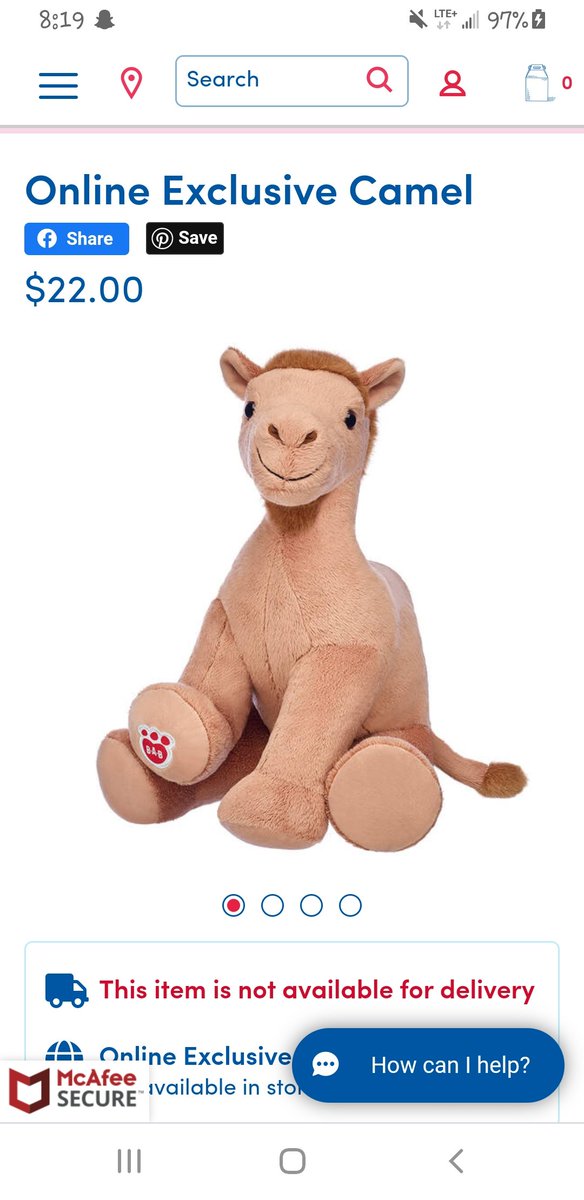 lelo9025's tweet photo. @buildabear when will this item be back in stock??? I had a running joke with my dad that had to do with a camel and I was about to order this since he passed a month ago. Please say it'll be soon 🙏 https://t.co/vu6SeKsCMU