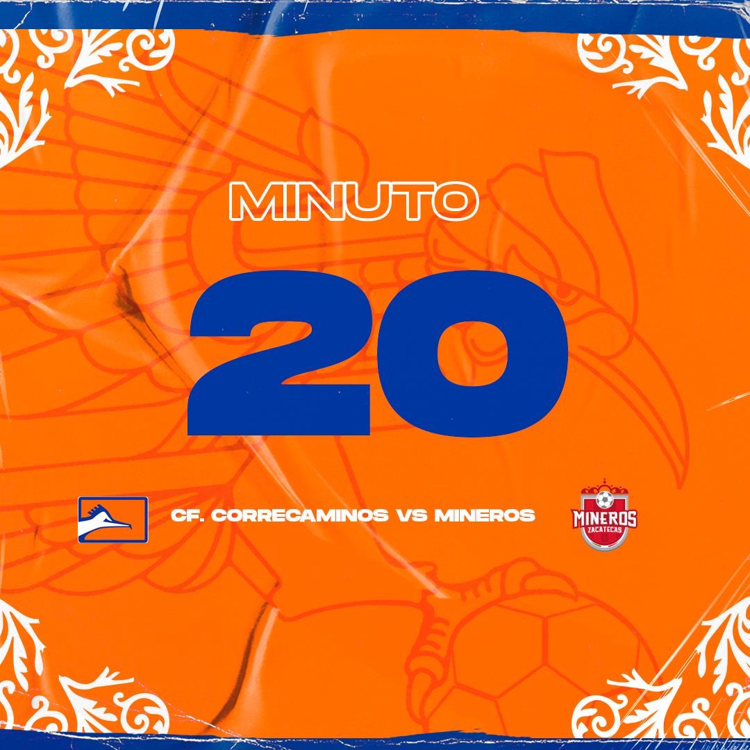 CFCorrecaminos's tweet photo. #Sabalitos presenta: 
⏱20’ | J5  

🏟M.R.G 
#CFC 🔵🟠 0-0 #MIN 🔴⚪️

#AquíPuroCorrecaminos https://t.co/KzLfHom35A
