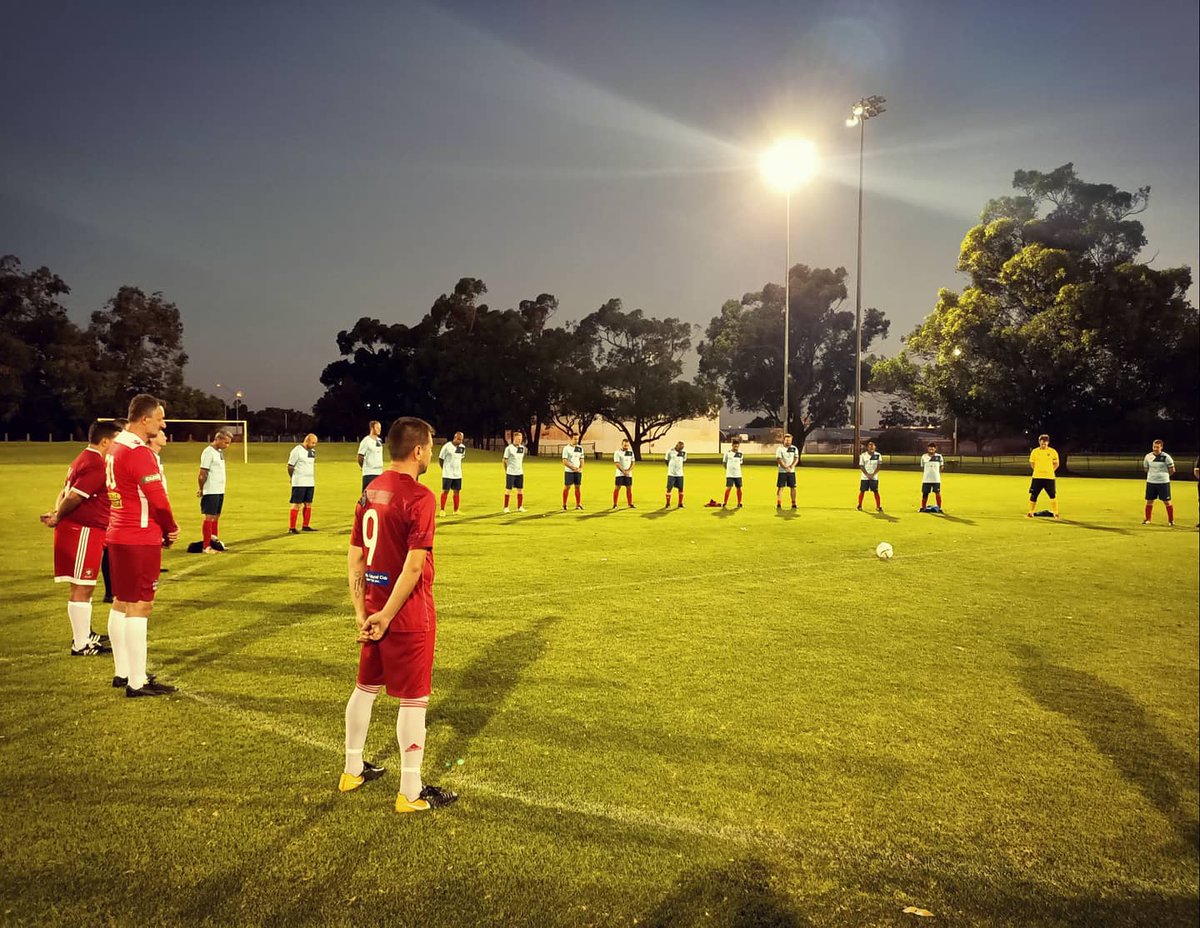 Our Masters Division 2 team kicked off their 2021 season in the Morley Windmills Pre-season Cup.
The team narrowly came up short losing to <a href="/DWE_FC/">Dianella White Eagles</a> 
Special thanks to Dianella White Eagles who joined us in a minutes silence in remembrance of our friend and teammate Dave Kenny.