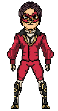 SpaceKingBobby's tweet photo. The Scarlet Swan #MicroHeroes #PixelArt - what i worked on, on stream tonight! Thanks to everyone who joined us! #MakeComics https://t.co/C8CIBfzYUd
