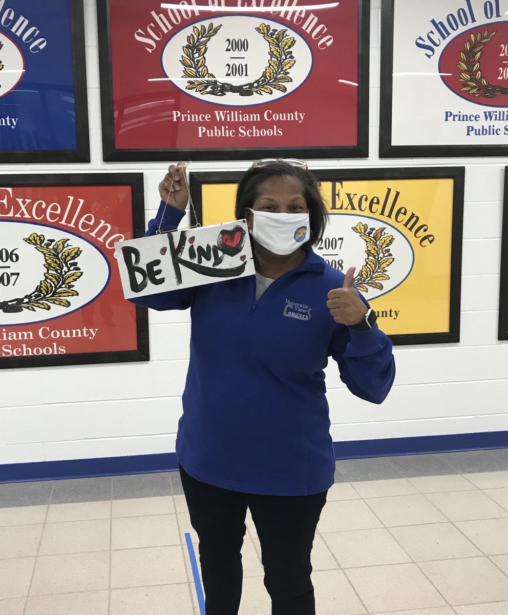 Another Be Kind sign arriving to the outstanding Principal of Mountain View Elementary in PWCS! ⁦<a href="/mvesharrison/">Adriane Harrison</a>⁩ ⁦<a href="/PWCSNews/">PWCS</a>⁩ ⁦<a href="/RAKFoundation/">RAK Foundation</a>⁩