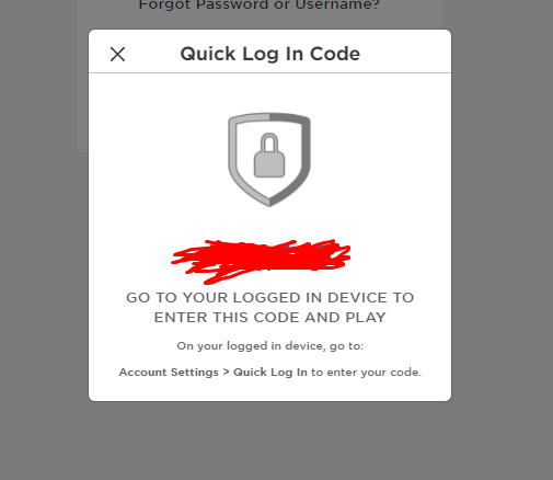 RTC on X: When clicking the Quick login you will get a code. You will  have to enter that code when using Quick login. Via @TwotterK   / X