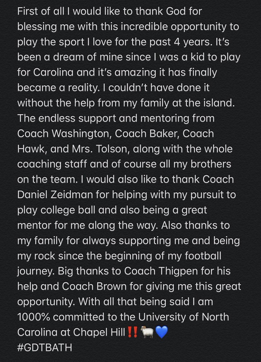 ToddPledger's tweet photo. Ready to work‼️ @mics_football @CoachDubb80 @HawkMgmt @UNCCoachThig @CoachDanZeidman @CoachMackBrown @TarHeelFootball @mckayedits #GDTBATH https://t.co/I5RL2k6avF