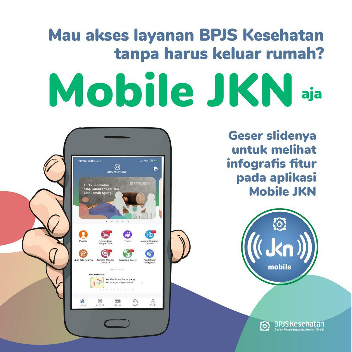 ridhaakbar222's tweet photo. ❌❌Antri di Puskesmas/Klinik
❌❌Antri di Kantor BPJSKes
✅✅ Pakai Mobile JKN
#AntreanOnline #MobileJKN #BPJSKesehatan https://t.co/nre8MBVwbM
