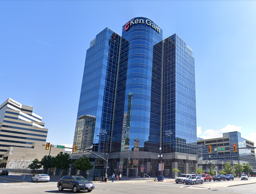 The Auerbach Building. Located on the corner of State Street and Broadway (300 S), this gem was home to the Auerbach Department Store until they moved in the 1930s. It was then demolished for the Centre Theater, which was then demolished for an office building in the 80s: